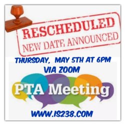 Rescheduled  PTA meeting 